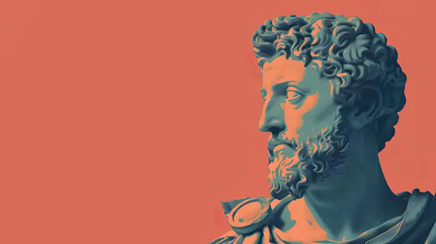 stoic-philosopher-statue-profile-against-vibrant-orange-background_1046712-1365